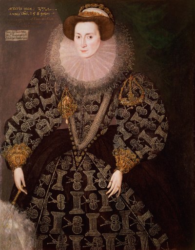 Frances Clinton, Lady Chandos (1552-1623), 1589 by Hieronymus Custodis